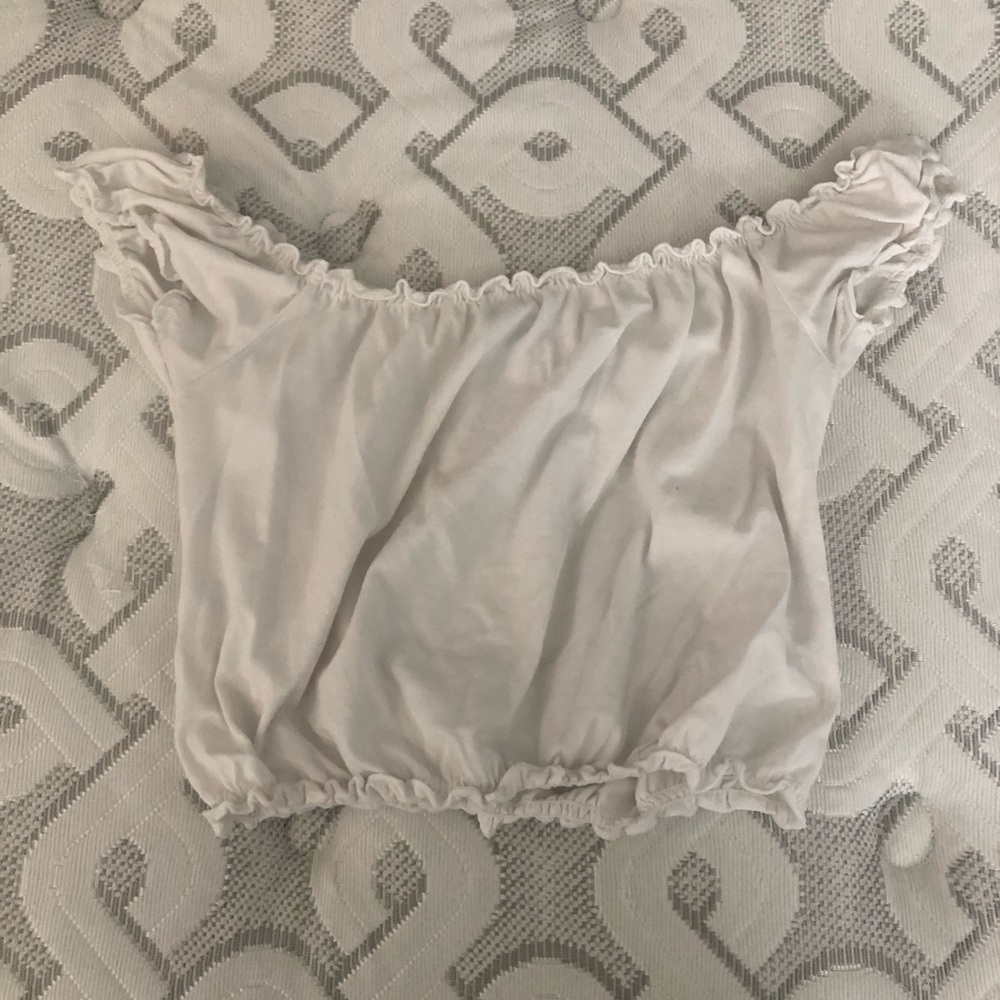 Off the shoulder crop top